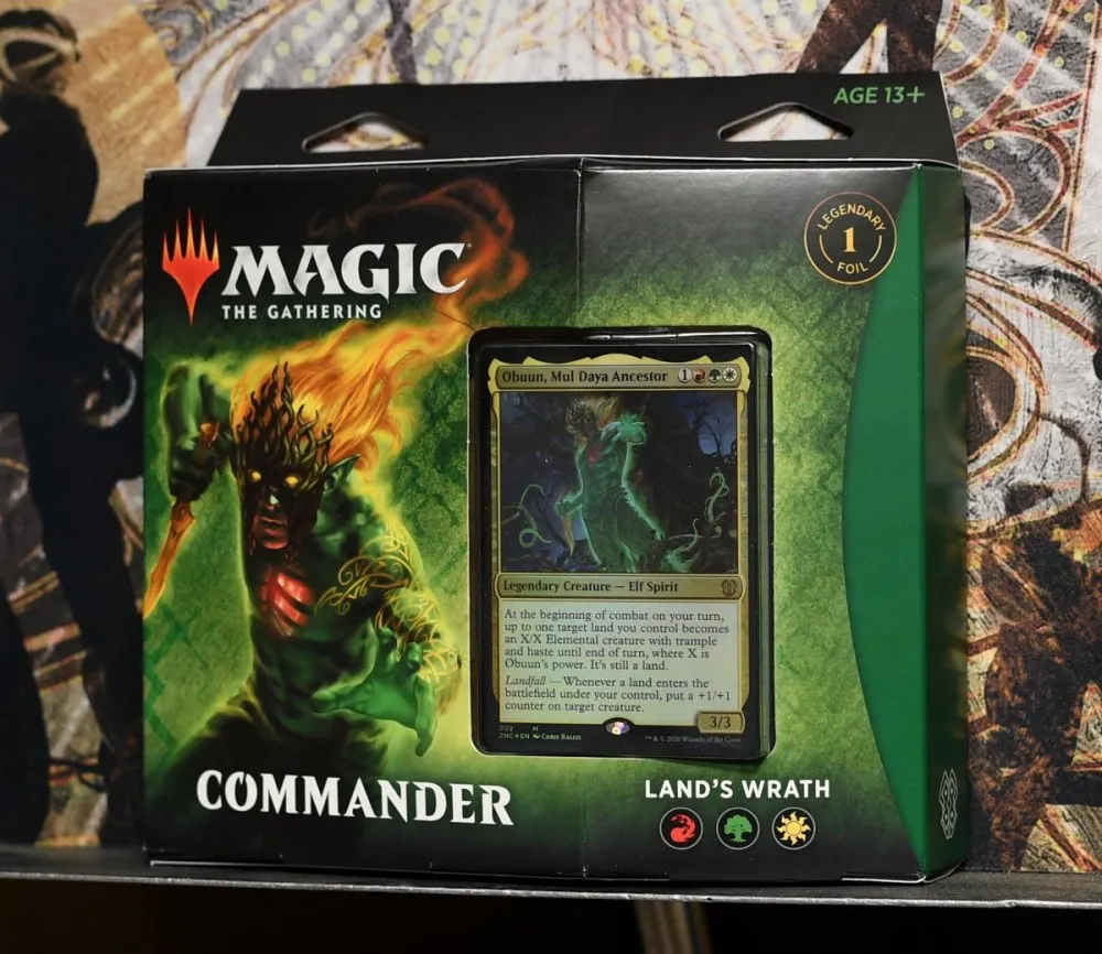 Land's Wrath Precon Commander Deck Obuun, Mul Daya Ancestor sealed