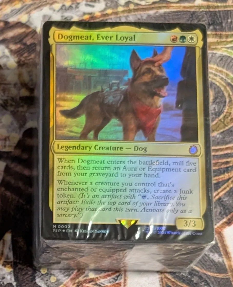 Scrappy Survivors Precon Commander Deck Dogmeat, Ever Loyal *sealed no box*